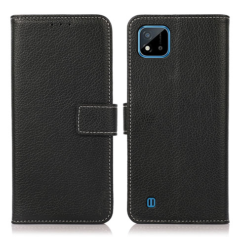 Coque Portefeuille Livre Cuir Etui Clapet K08Z pour Realme C11 (2021) Noir