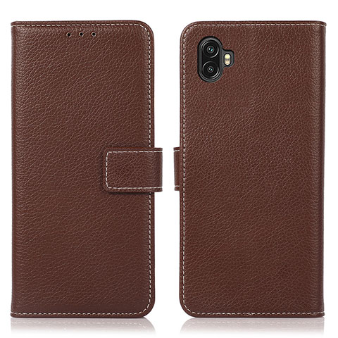 Coque Portefeuille Livre Cuir Etui Clapet K08Z pour Samsung Galaxy XCover 6 Pro 5G Marron