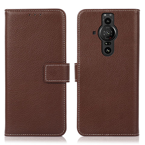 Coque Portefeuille Livre Cuir Etui Clapet K08Z pour Sony Xperia PRO-I Marron