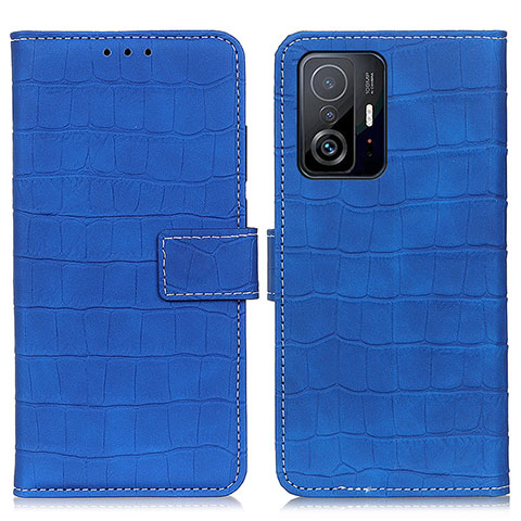 Coque Portefeuille Livre Cuir Etui Clapet K08Z pour Xiaomi Mi 11T 5G Bleu