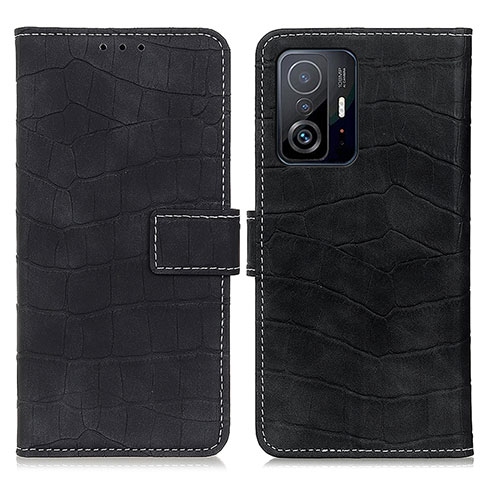 Coque Portefeuille Livre Cuir Etui Clapet K08Z pour Xiaomi Mi 11T 5G Noir