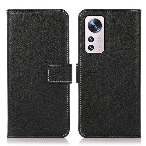 Coque Portefeuille Livre Cuir Etui Clapet K08Z pour Xiaomi Mi 12S Pro 5G Noir