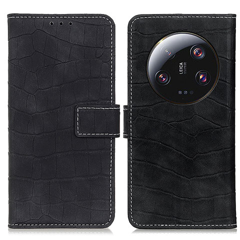 Coque Portefeuille Livre Cuir Etui Clapet K08Z pour Xiaomi Mi 13 Ultra 5G Noir