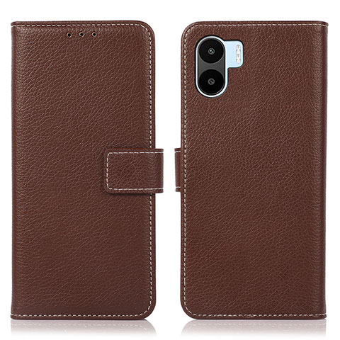 Coque Portefeuille Livre Cuir Etui Clapet K08Z pour Xiaomi Poco C50 Marron