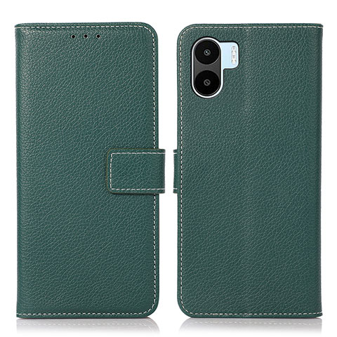 Coque Portefeuille Livre Cuir Etui Clapet K08Z pour Xiaomi Poco C51 Vert