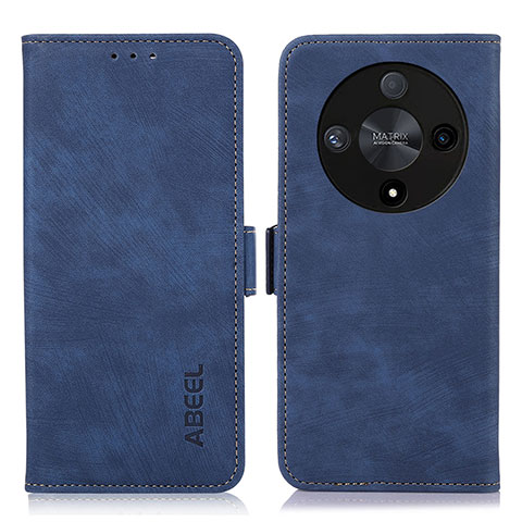 Coque Portefeuille Livre Cuir Etui Clapet K09Z pour Huawei Honor Magic6 Lite 5G Bleu