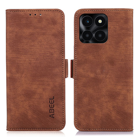 Coque Portefeuille Livre Cuir Etui Clapet K09Z pour Huawei Honor X8b Marron