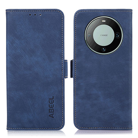 Coque Portefeuille Livre Cuir Etui Clapet K09Z pour Huawei Mate 60 Pro Bleu