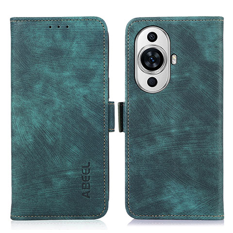 Coque Portefeuille Livre Cuir Etui Clapet K09Z pour Huawei Nova 11 Ultra Vert