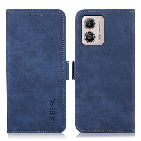 Coque Portefeuille Livre Cuir Etui Clapet K09Z pour Motorola Moto G53 5G Bleu