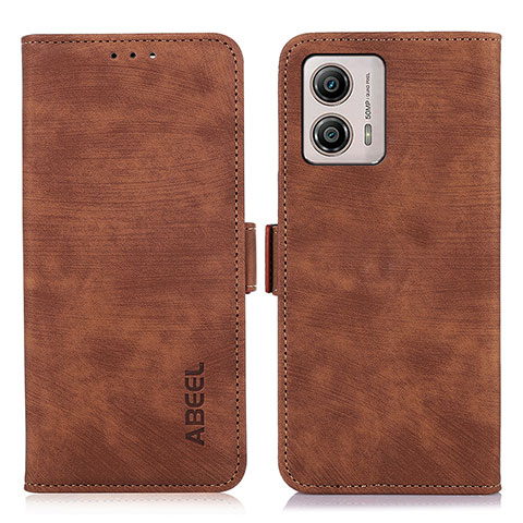 Coque Portefeuille Livre Cuir Etui Clapet K09Z pour Motorola Moto G53 5G Marron