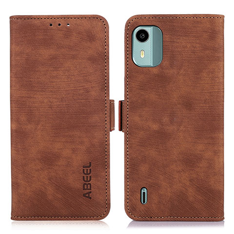 Coque Portefeuille Livre Cuir Etui Clapet K09Z pour Nokia C12 Marron