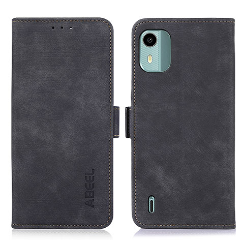 Coque Portefeuille Livre Cuir Etui Clapet K09Z pour Nokia C12 Pro Noir