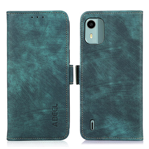 Coque Portefeuille Livre Cuir Etui Clapet K09Z pour Nokia C12 Pro Vert