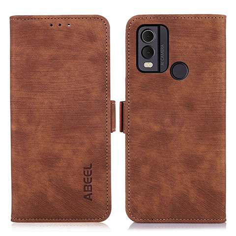 Coque Portefeuille Livre Cuir Etui Clapet K09Z pour Nokia C22 Marron