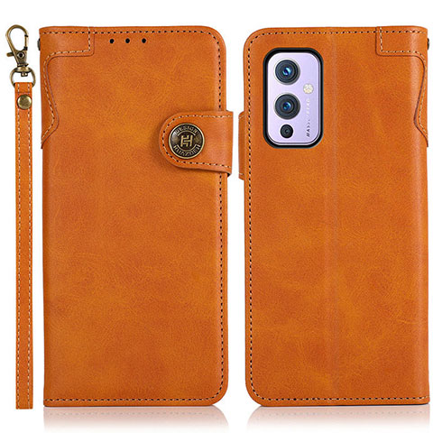 Coque Portefeuille Livre Cuir Etui Clapet K09Z pour OnePlus 9 5G Marron