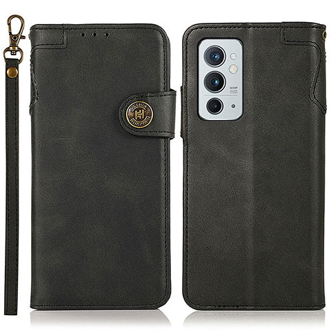 Coque Portefeuille Livre Cuir Etui Clapet K09Z pour OnePlus 9RT 5G Noir