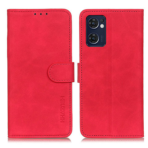 Coque Portefeuille Livre Cuir Etui Clapet K09Z pour OnePlus Nord CE 2 5G Rouge