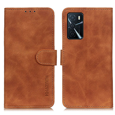 Coque Portefeuille Livre Cuir Etui Clapet K09Z pour Oppo A16 Marron