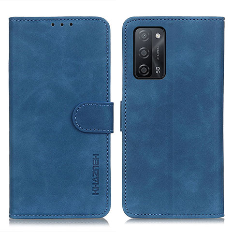 Coque Portefeuille Livre Cuir Etui Clapet K09Z pour Oppo A53s 5G Bleu