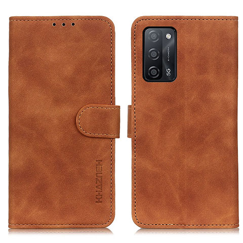 Coque Portefeuille Livre Cuir Etui Clapet K09Z pour Oppo A53s 5G Marron