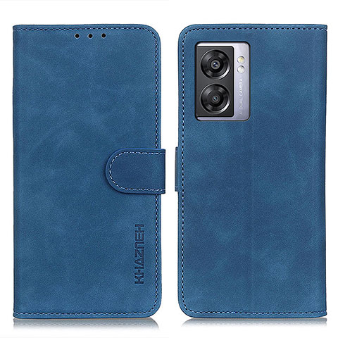 Coque Portefeuille Livre Cuir Etui Clapet K09Z pour Oppo A77 5G Bleu