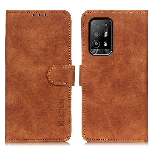 Coque Portefeuille Livre Cuir Etui Clapet K09Z pour Oppo A94 5G Marron