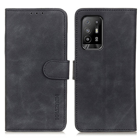 Coque Portefeuille Livre Cuir Etui Clapet K09Z pour Oppo A94 5G Noir