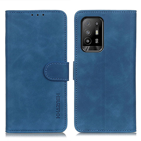 Coque Portefeuille Livre Cuir Etui Clapet K09Z pour Oppo A95 5G Bleu