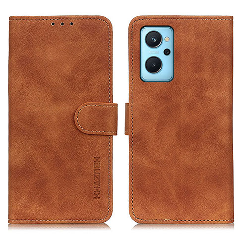 Coque Portefeuille Livre Cuir Etui Clapet K09Z pour Oppo A96 4G Marron