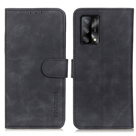 Coque Portefeuille Livre Cuir Etui Clapet K09Z pour Oppo F19s Noir