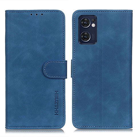 Coque Portefeuille Livre Cuir Etui Clapet K09Z pour Oppo Find X5 Lite 5G Bleu