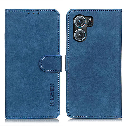 Coque Portefeuille Livre Cuir Etui Clapet K09Z pour Oppo K10 5G Bleu