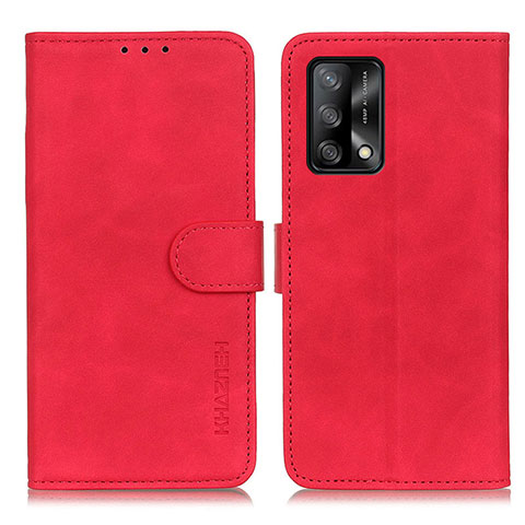 Coque Portefeuille Livre Cuir Etui Clapet K09Z pour Oppo Reno6 Lite Rouge