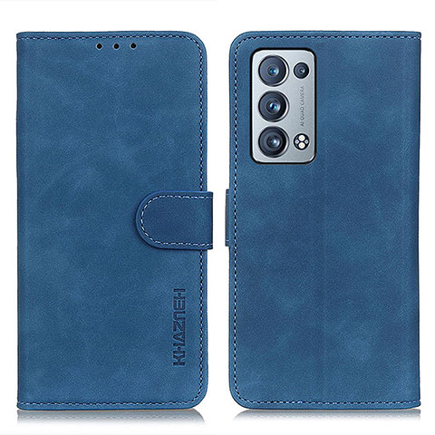Coque Portefeuille Livre Cuir Etui Clapet K09Z pour Oppo Reno6 Pro 5G Bleu