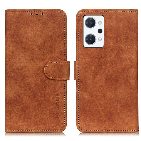 Coque Portefeuille Livre Cuir Etui Clapet K09Z pour Oppo Reno7 A Marron