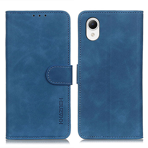 Coque Portefeuille Livre Cuir Etui Clapet K09Z pour Samsung Galaxy A23 5G SC-56C Bleu