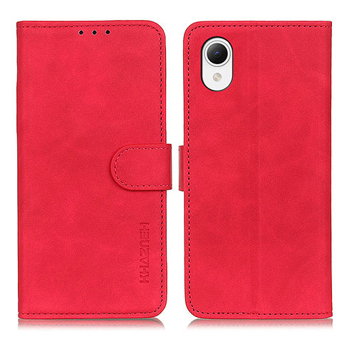 Coque Portefeuille Livre Cuir Etui Clapet K09Z pour Samsung Galaxy A23s Rouge