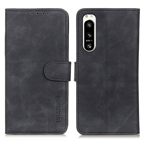 Coque Portefeuille Livre Cuir Etui Clapet K09Z pour Sony Xperia 5 IV Noir