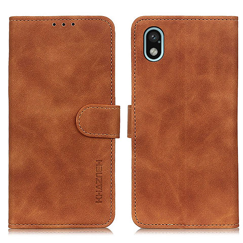 Coque Portefeuille Livre Cuir Etui Clapet K09Z pour Sony Xperia Ace III SO-53C Marron