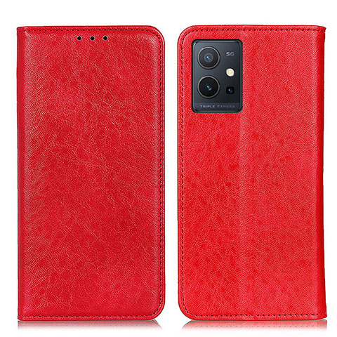 Coque Portefeuille Livre Cuir Etui Clapet K09Z pour Vivo Y33e 5G Rouge