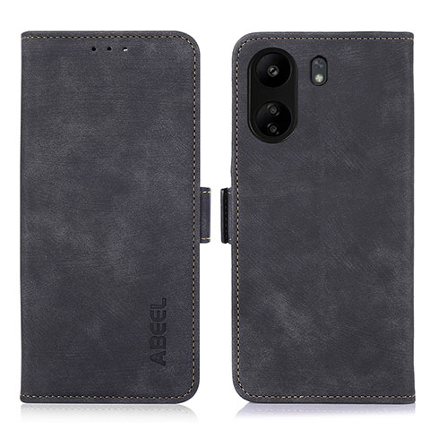 Coque Portefeuille Livre Cuir Etui Clapet K09Z pour Xiaomi Poco C65 Noir