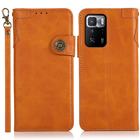 Coque Portefeuille Livre Cuir Etui Clapet K09Z pour Xiaomi Poco X3 GT 5G Marron