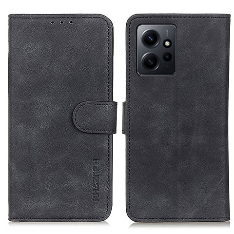 Coque Portefeuille Livre Cuir Etui Clapet K09Z pour Xiaomi Redmi Note 12 4G Noir