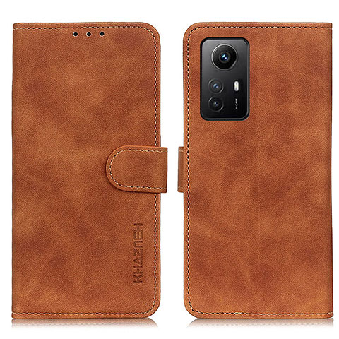 Coque Portefeuille Livre Cuir Etui Clapet K09Z pour Xiaomi Redmi Note 12S Marron