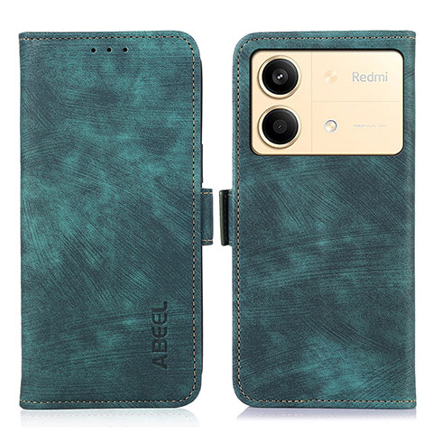 Coque Portefeuille Livre Cuir Etui Clapet K09Z pour Xiaomi Redmi Note 13R Pro 5G Vert