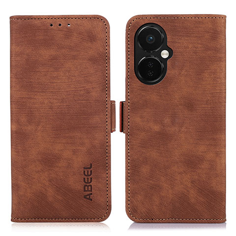 Coque Portefeuille Livre Cuir Etui Clapet K10Z pour OnePlus Nord CE 3 5G Marron