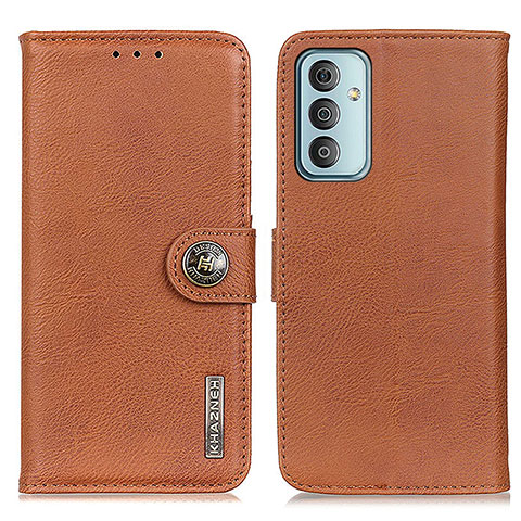 Coque Portefeuille Livre Cuir Etui Clapet KZ2 pour Samsung Galaxy M23 5G Marron