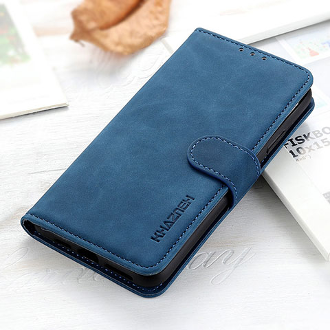 Coque Portefeuille Livre Cuir Etui Clapet KZ3 pour Huawei Enjoy 50 Pro Bleu