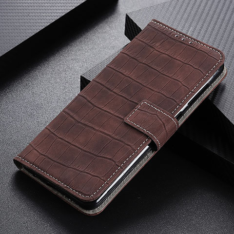 Coque Portefeuille Livre Cuir Etui Clapet KZ7 pour Huawei Honor X5 Marron